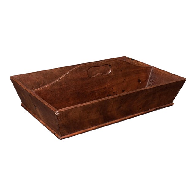Antique Butler's Carry, English, Walnut, Country House, Work Box, Tray, Georgian For Sale