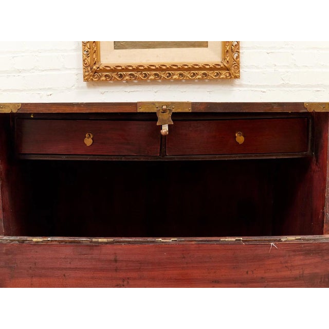 Mid-Century Modern Mid 20th Century Korean Brass-Mounted Hardwood Bandaji Chest For Sale - Image 3 of 12