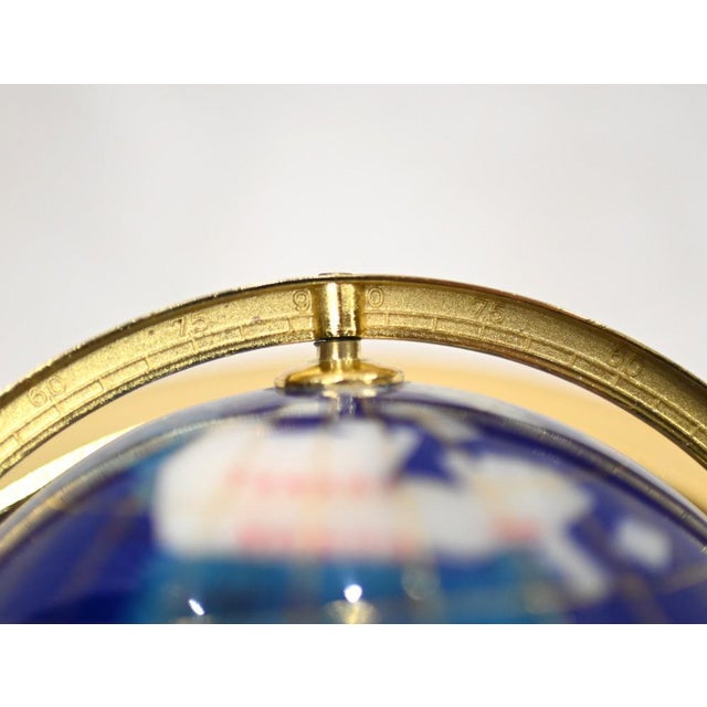 Brass Stone World Globe Compass For Sale - Image 6 of 10