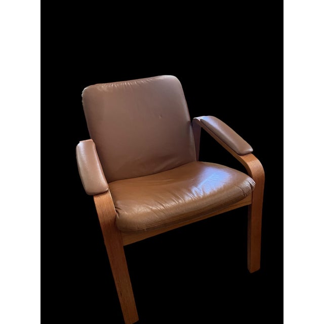 Burnt Orange 1970s Ekornes Attributed Lounge Chairs - Set of 2 For Sale - Image 8 of 12