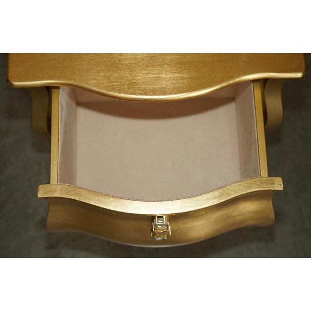 24CT Gold Leaf Canova Nightstands by Fendi Casa, Set of 2 For Sale - Image 18 of 18