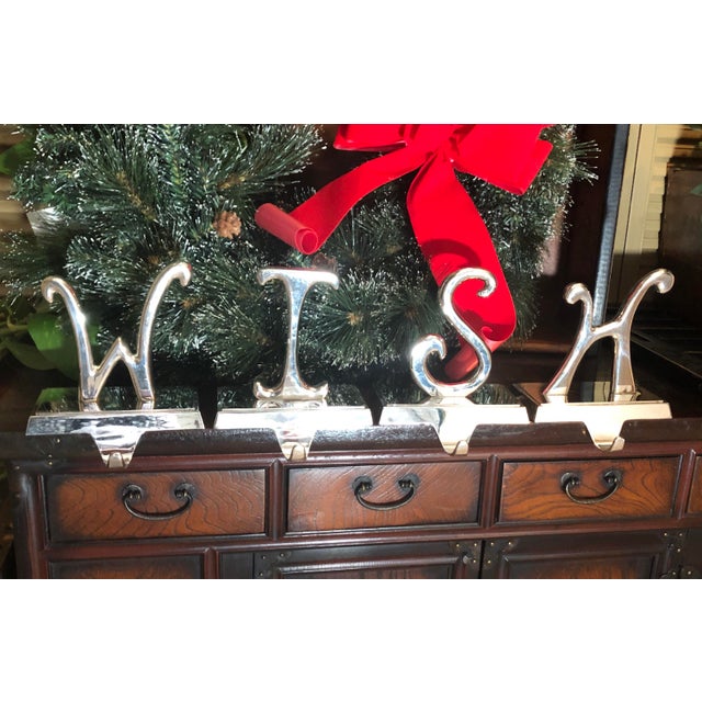 Pottery Barn Wish Stocking Holders Set Of 4 Chairish