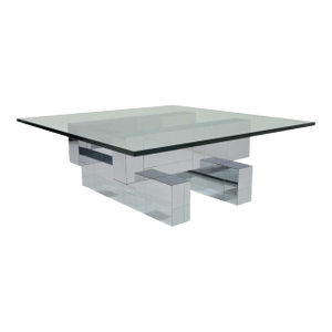 Mid 20th Century Paul Evans Signed Cityscape Cocktail Table