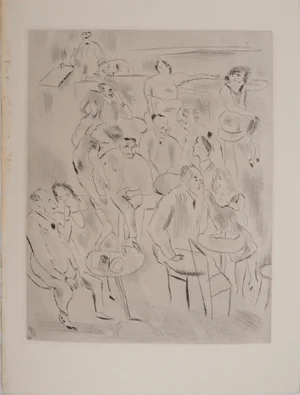 Jules Pascin, At the Ball, Original Engraving