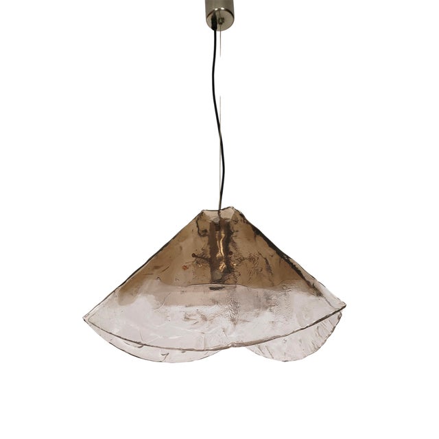 AVMazzega Murano Glass Pendant Lamp from Mazzega, 1970s For Sale - Image 4 of 4