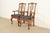 English Henredon Georgian Carved Solid Oak Armchairs, Pair For Sale - Image 3 of 16