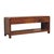 Wood Chestnut-Finish Mango Wood Curved Media Console For Sale - Image 7 of 8