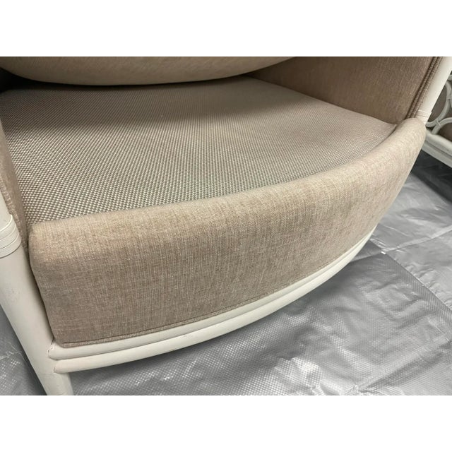 Pair of American Rattan Barrel Chairs by McGuire, Usa 1980s For Sale - Image 9 of 18