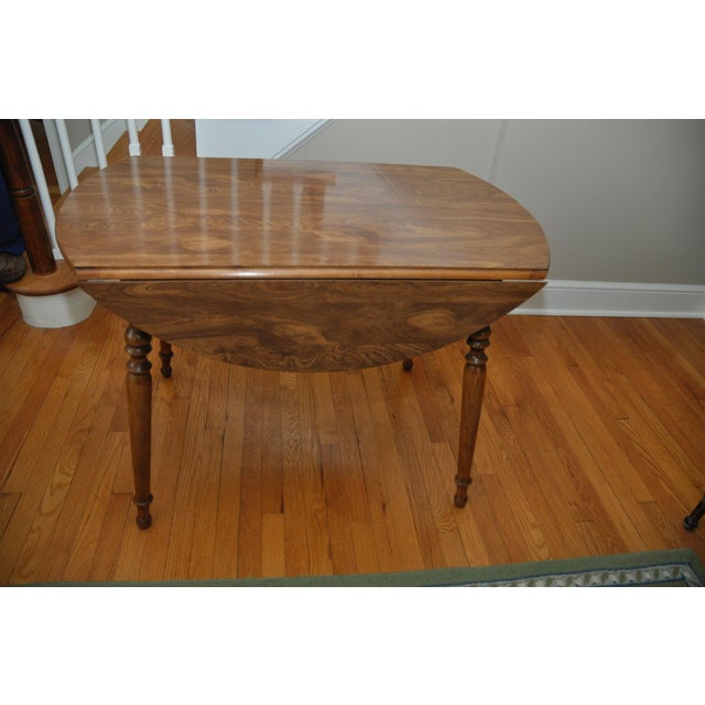 Ethan Allen Drop Leaf Dining Table Chairish