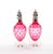 Val Saint Lambert Pink Glass Bottles With Diamond-Cut & Etched Decoration For Sale - Image 12 of 12