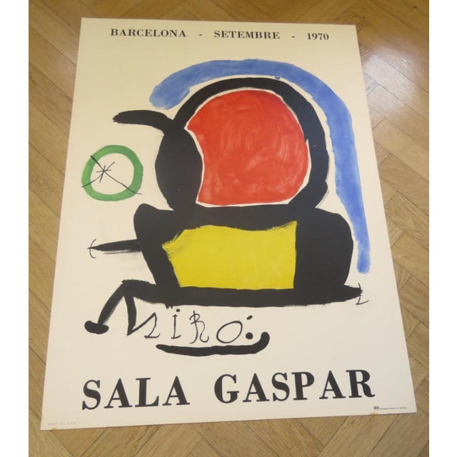 Joan Miró, Original Exhibition Poster: Sala Gaspar, Barcelona, 1970, Lithograph For Sale - Image 8 of 9