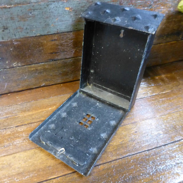 Vintage Black Cast Iron House Wall Mount Mailbox Chairish