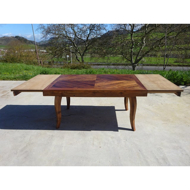 Walnut Extendable Dining Table, 1950s For Sale - Image 9 of 18