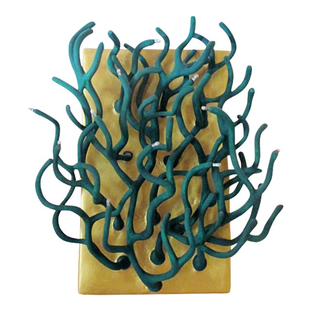 #Early 21st Century Organic Modernist Oversized 'Algae' Wall Lamp by Diane Grant For Sale