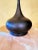 2000s Transitional Onion Shaped Metal Table Lamp in Chocolate Color With Watermelon Drum Shade For Sale - Image 10 of 12