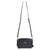 Black Black Grained Calfskin Caro Double Pouch For Sale - Image 8 of 9