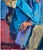 1980s 1980s “Seated Woman” Acrylic on Canvas by Caroline Mitchell - For Sale - Image 5 of 9