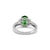 Ladies 14k White Gold Tourmaline Accented Diamond Cocktail Ring, Size 7.25 For Sale In Houston - Image 6 of 9