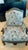 Ethan Allen Leather Upholstered Arm Chair For Sale - Image 10 of 12