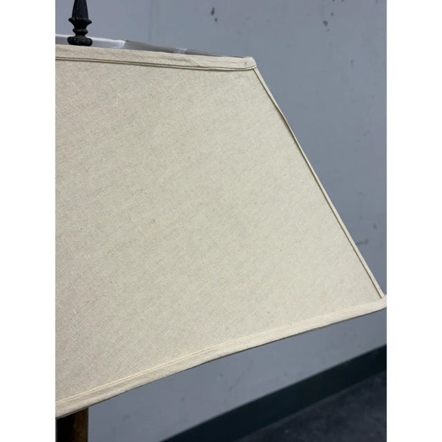 1970s Hollywood Regency Bamboo Form Table Lamp For Sale - Image 9 of 12