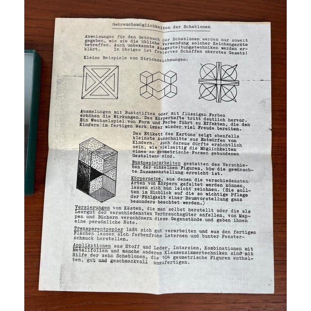 Mid-Century German Form Und Farbe Stencil Set, 1960s For Sale - Image 9 of 11