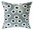 Orbs Silk Velvet Ikat Pillow Cover, 20 X 20 For Sale