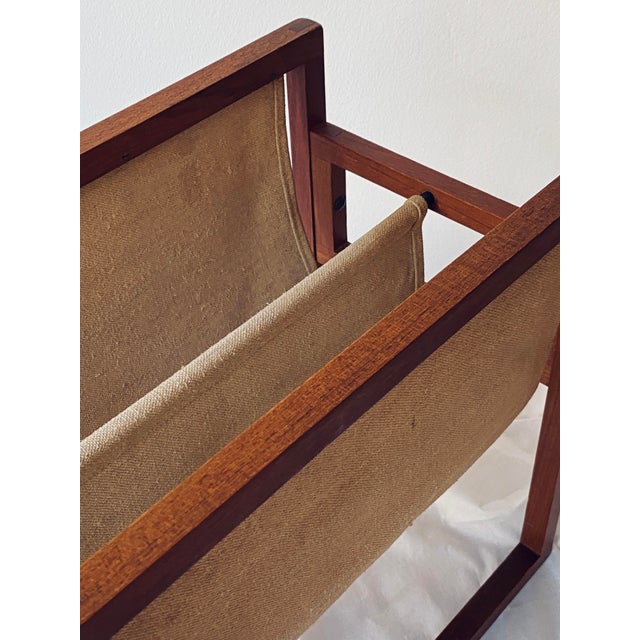 Beige Newspaper Stand by Henning Wind Hansen for Sika Møbler, Denmark For Sale - Image 8 of 13