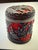 Metal Antique Chinese Carved Cinnabar Lacquer Trinket Jewelry Floral Black and Red 4” For Sale - Image 7 of 12