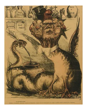 Le Journaliste - Original Chromolithograph - 1901/02 1901/02