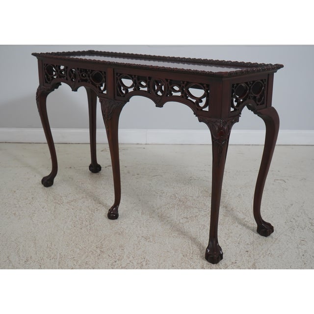 Age: Approx: 20 Years Old Details: Nice Carved Pierced Skirt Ball & Claw Feet Quality Construction Well Cared For Ready...