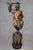 Italian-Made Nubian Blackamoor Carved Wood Polychromed Figures on Pedestals For Sale - Image 4 of 14