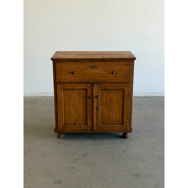 Antique Pine Cupboard Cabinet For Sale - Image 4 of 18