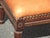 Vintage French Provincial Burnt Orange Leather Footstool For Sale - Image 12 of 12