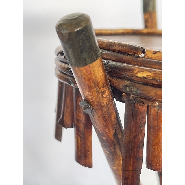 Antique French Tortoiseshell Bamboo Plant Stand, c.1900 For Sale - Image 12 of 15