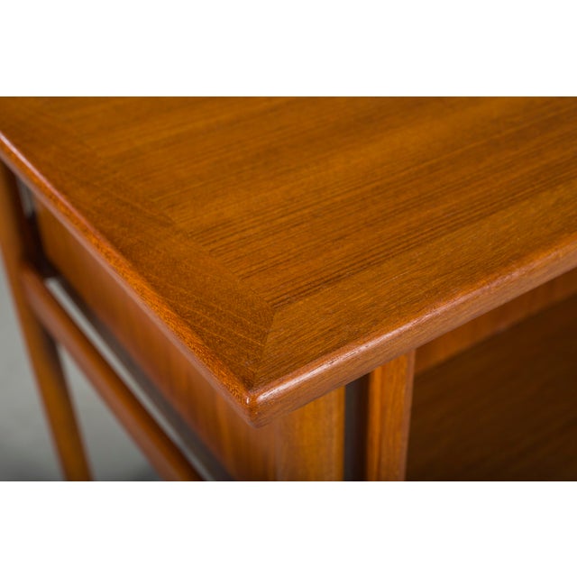 Brown Mid-Century Danish Teak Desk from Gunnar Nielsen Tibergaard, 1960s For Sale - Image 8 of 18
