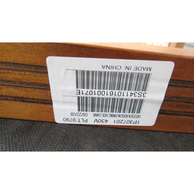 Brown Vintage Set of Four Ethan Allen Dining Room Chairs Designer For Sale - Image 8 of 9