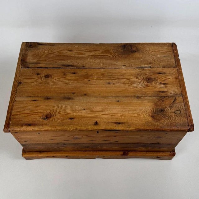 Vintage English Pine Storage Chest For Sale - Image 11 of 12