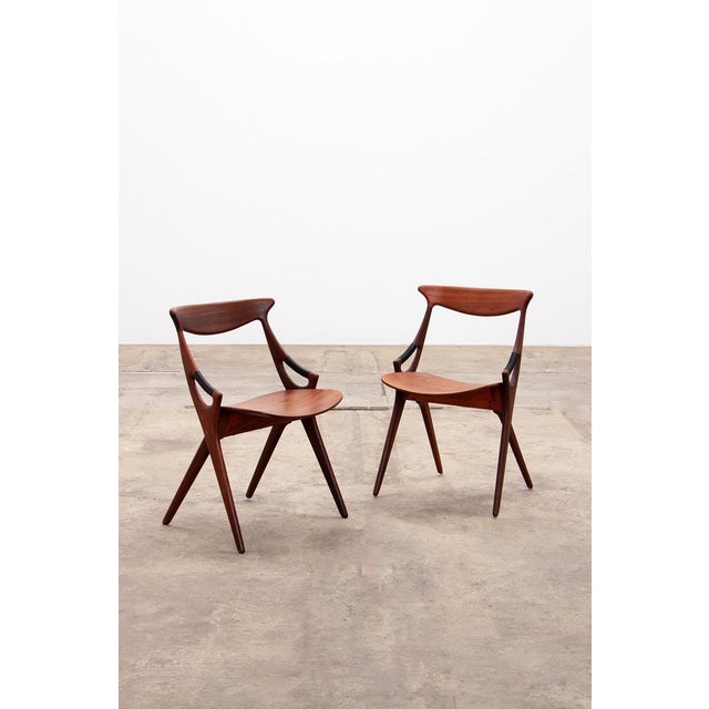 Model 71 Dining Chairs by Arne Hovmand Olsen for Mogens Kold, 1960s, Set of 4 For Sale - Image 16 of 18