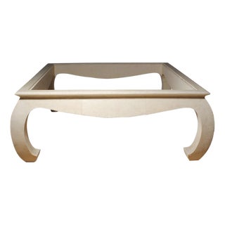 Chinoiserie Oriental Maitland-Smith Post Modern Shagreen Coffee Table For Sale