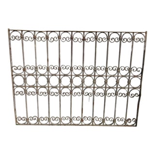 Antique Victorian Iron Architectural Salvage Door For Sale