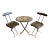 1990s Rondine Folding Table & Chairs by Toshiyuyuki Kita for Magis - Set of 3 For Sale