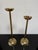 Pair of Mid-Century Italian Brass Candlesticks With Sculptural Domed Bases, 1960 For Sale In Los Angeles - Image 6 of 8