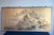 Vintage Japanese Byobu of four hand painted ink panels on Gold Foil, of what appears to be "Mount Penglai Morning Clouds."...
