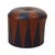 Vintage Round Pouf in Two-Tone Skai Sixties, 1960s For Sale - Image 6 of 12