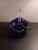 1980s Signed Flygsfors Coquille Sweden Cobalt Glass Basket For Sale In Dallas - Image 6 of 8