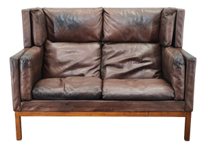 JK 922 Vagon Sofa in Buffalo Leather by Jørgen Kastholm, Denmark, 1960s