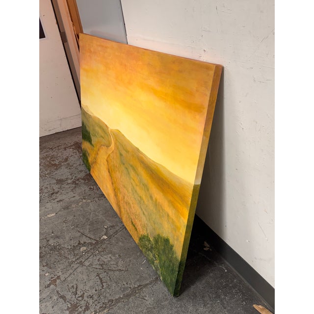 Early 21st Century Ruth Parson Golden Hour Landscape Painting For Sale - Image 5 of 12