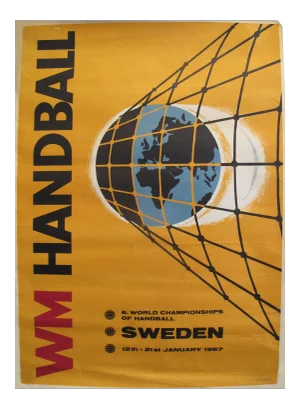 1967 World Men's Handball Championship Poster, Sweden