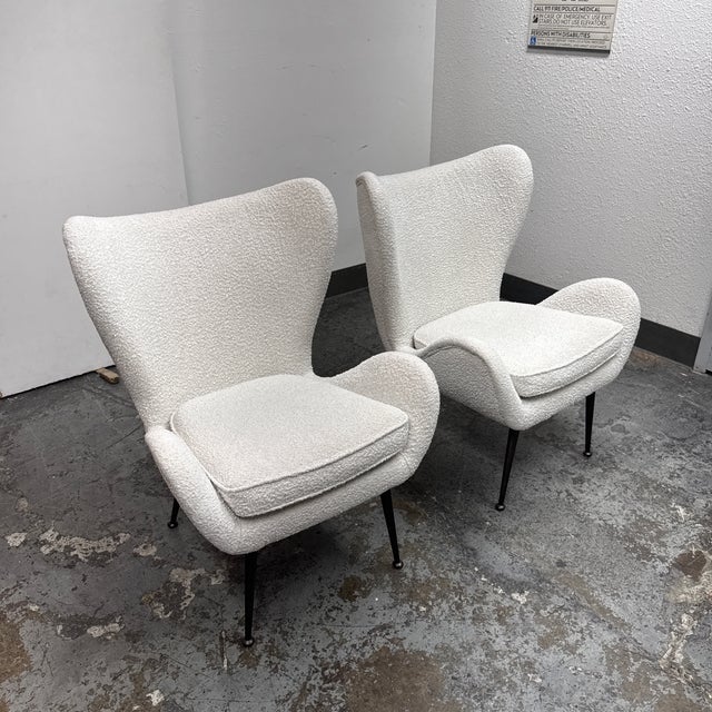 Mid-Century Modern Four Hands Lainey Lounge Chairs, Pair For Sale - Image 3 of 12