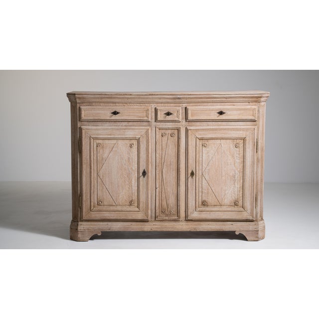 Wood Oak French Buffet, Antique, France, Early 19th Century For Sale - Image 7 of 18